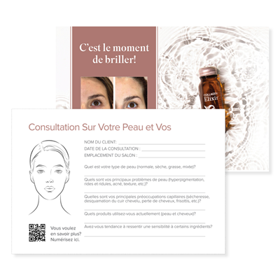 Isagenix Collagen Elixir™ Consultation Postcard (25 pack) - French Canadian