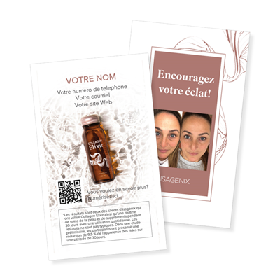 Isagenix Collagen Elixir™ Business Cards - French Canadian