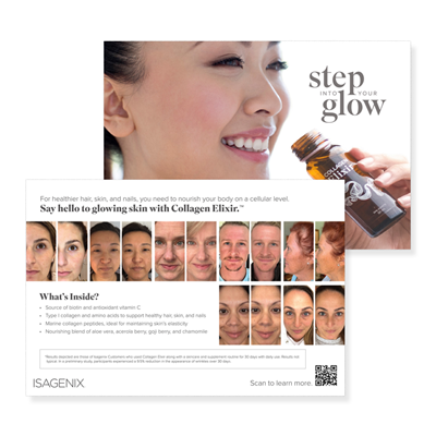Isagenix Collagen Elixir™ Info Postcard (25 pack) - Canadian English
